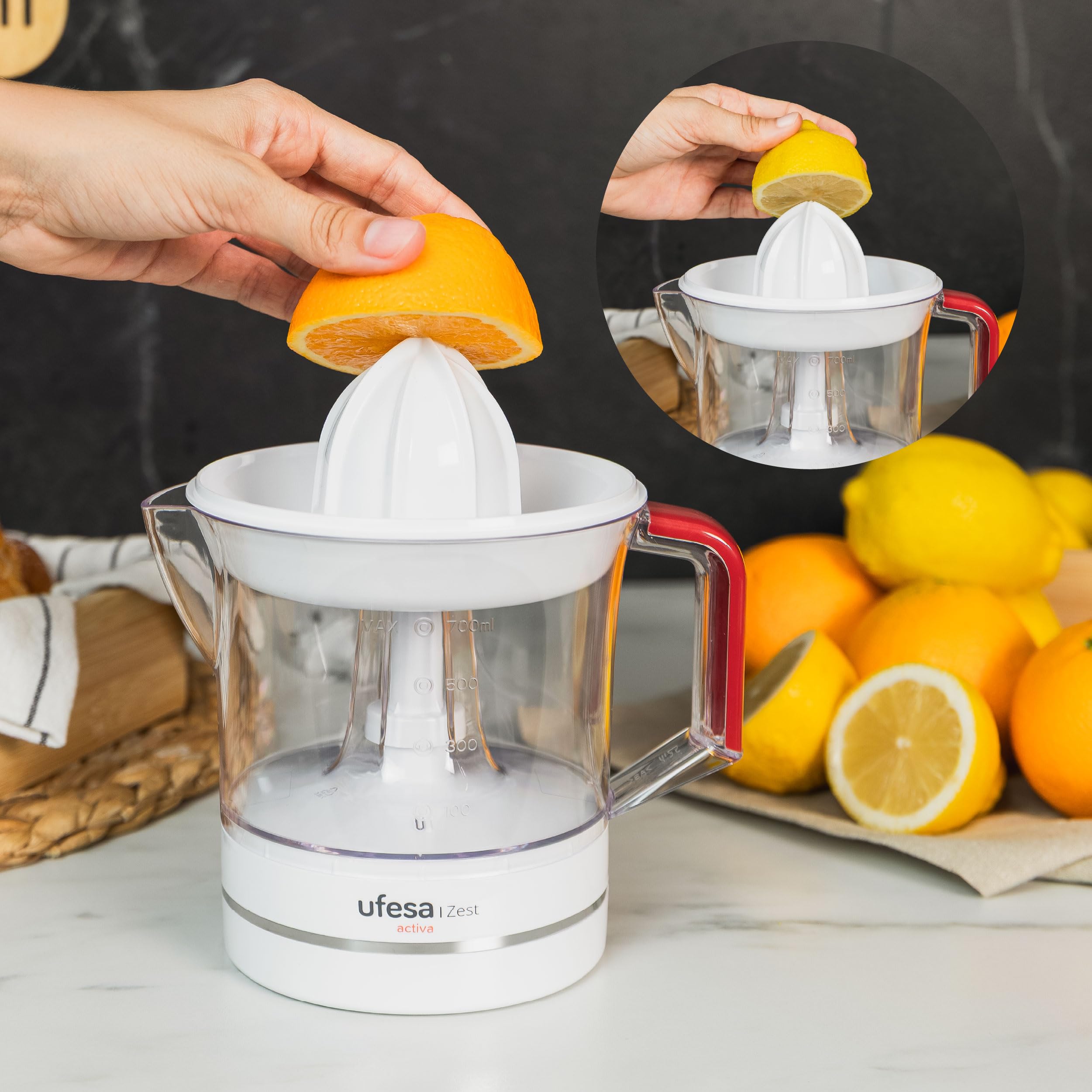 Ufesa Zest spremiagrumi elettrico 0,7L 25W acciaio