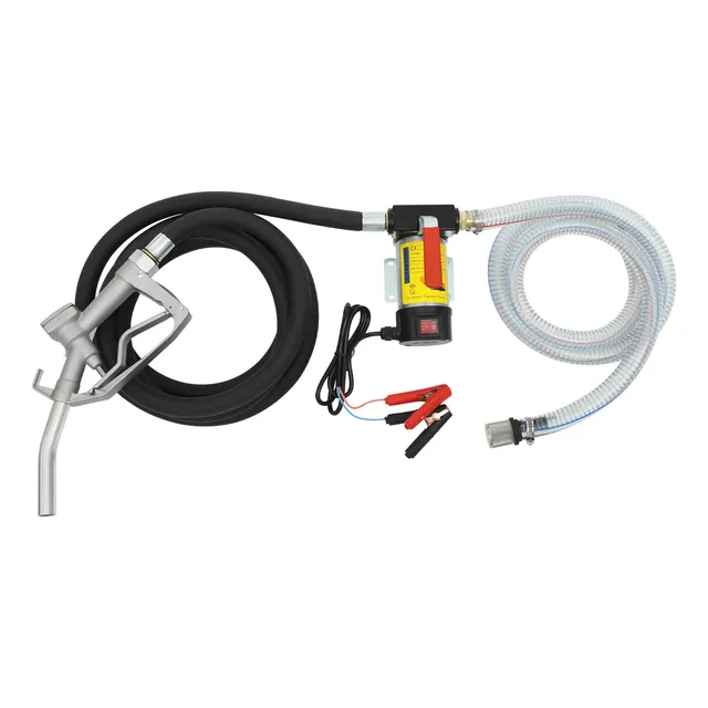 TiryyDrela Pompa Gasolio 12V 200W con Pistola Autoadescante
