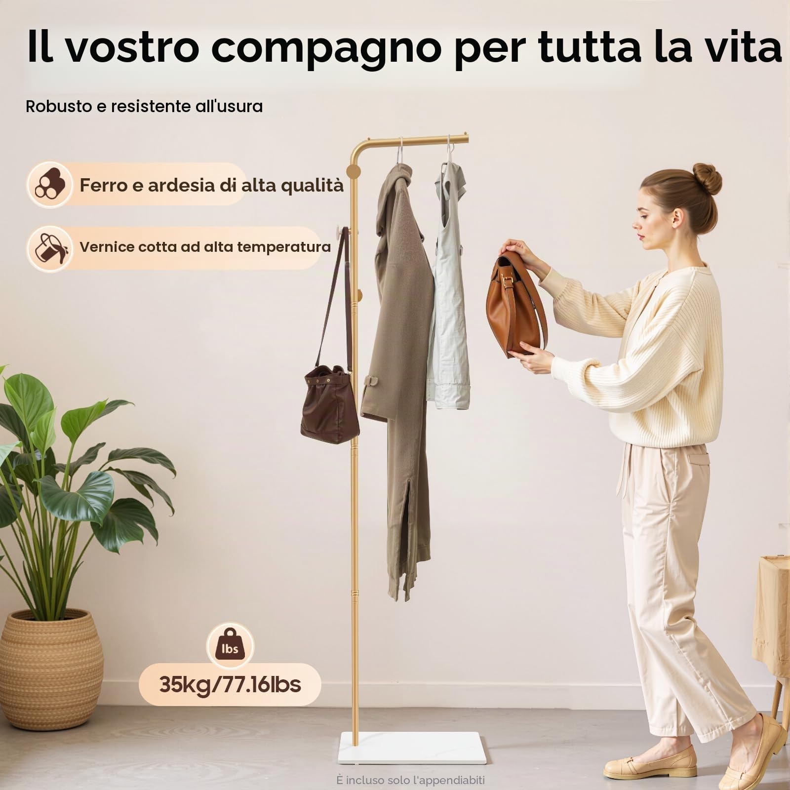 TiryyDrela Appendiabiti 170 cm 35 kg 3 ganci dorato