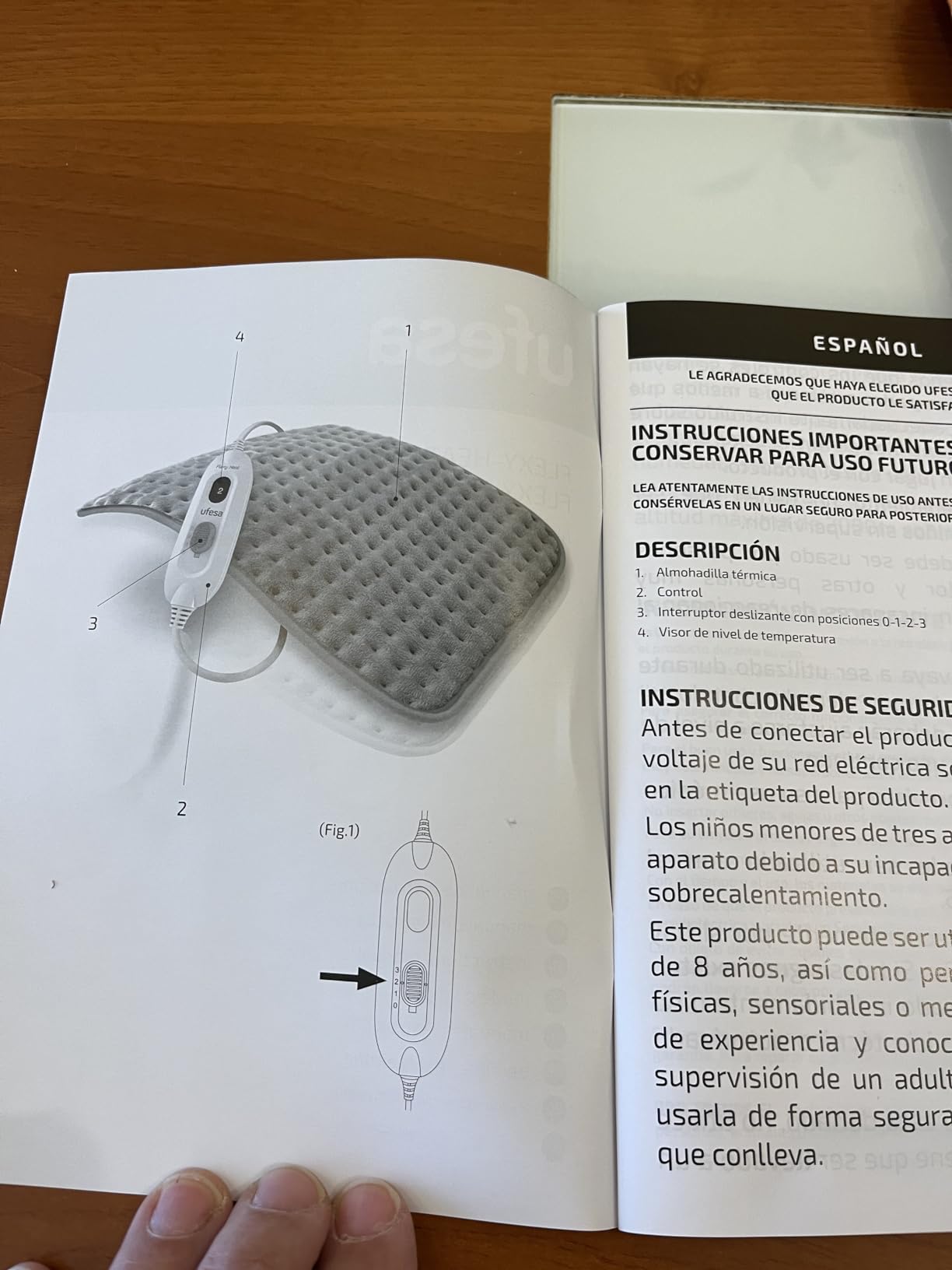 Ufesa Flexyheat cuscino termico elettrico 40x30 cm 100 W