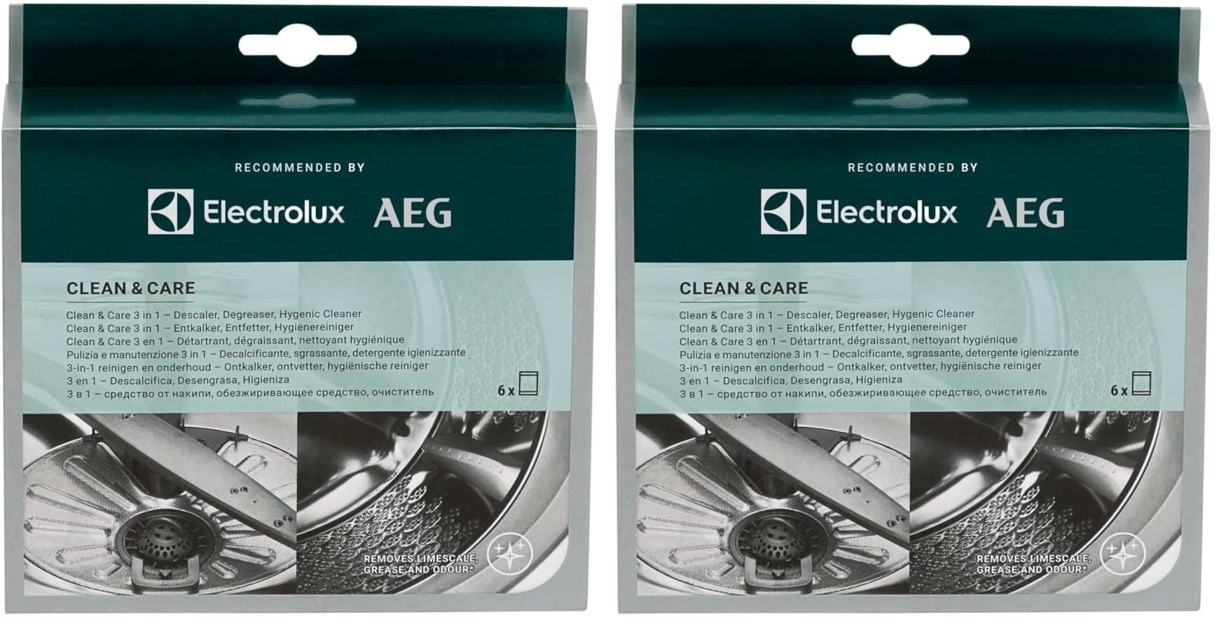 Electrolux M2GCP601 decalcificante 6 bustine lavatrice e lavastoviglie