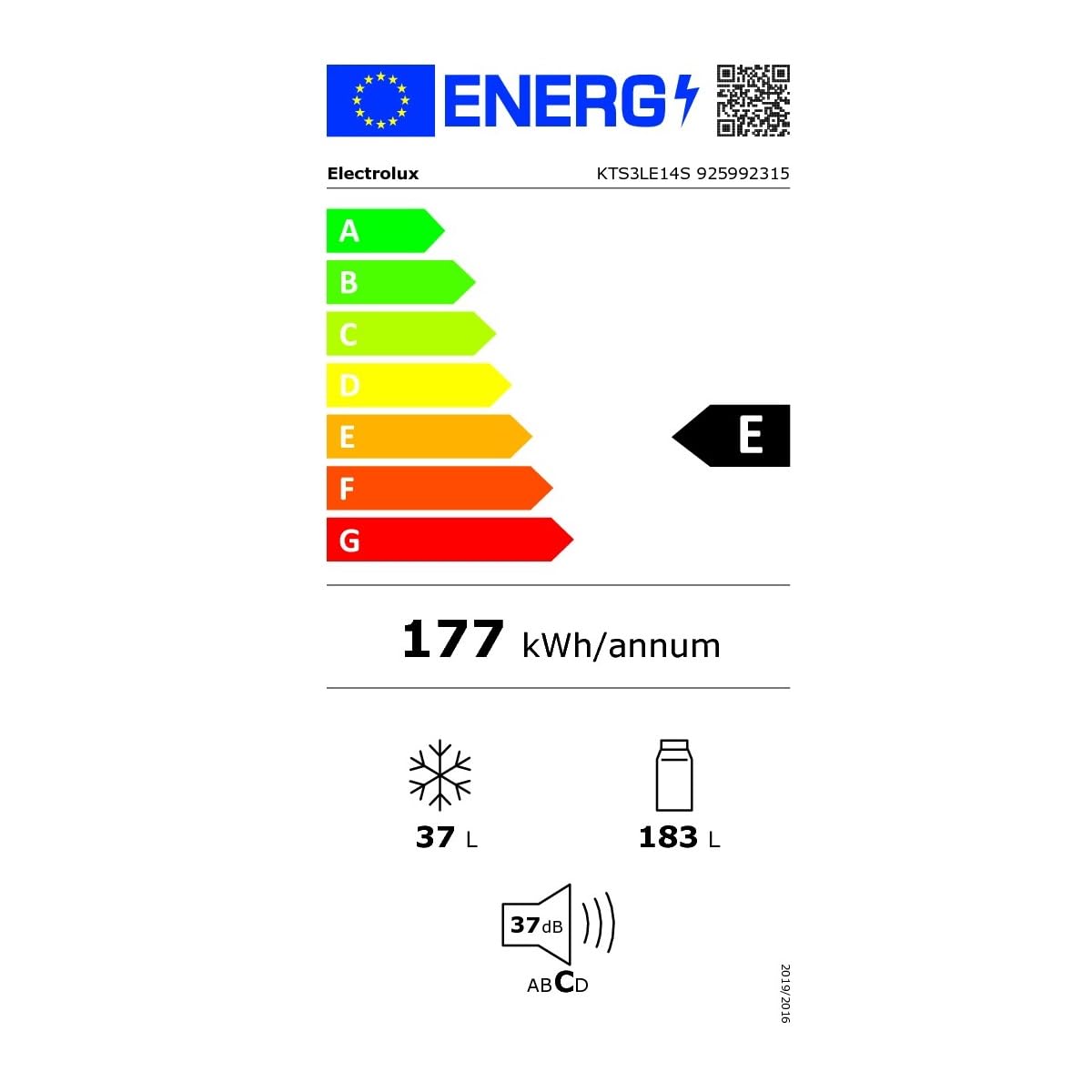 Electrolux Serie 300 KTS3LE14S frigo incasso 218 L bianco