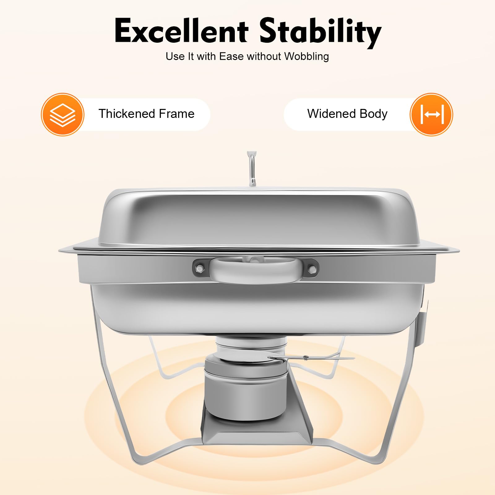 TiryyDrela Chafing Dish Buffet 9L Inox 62x34x31 cm