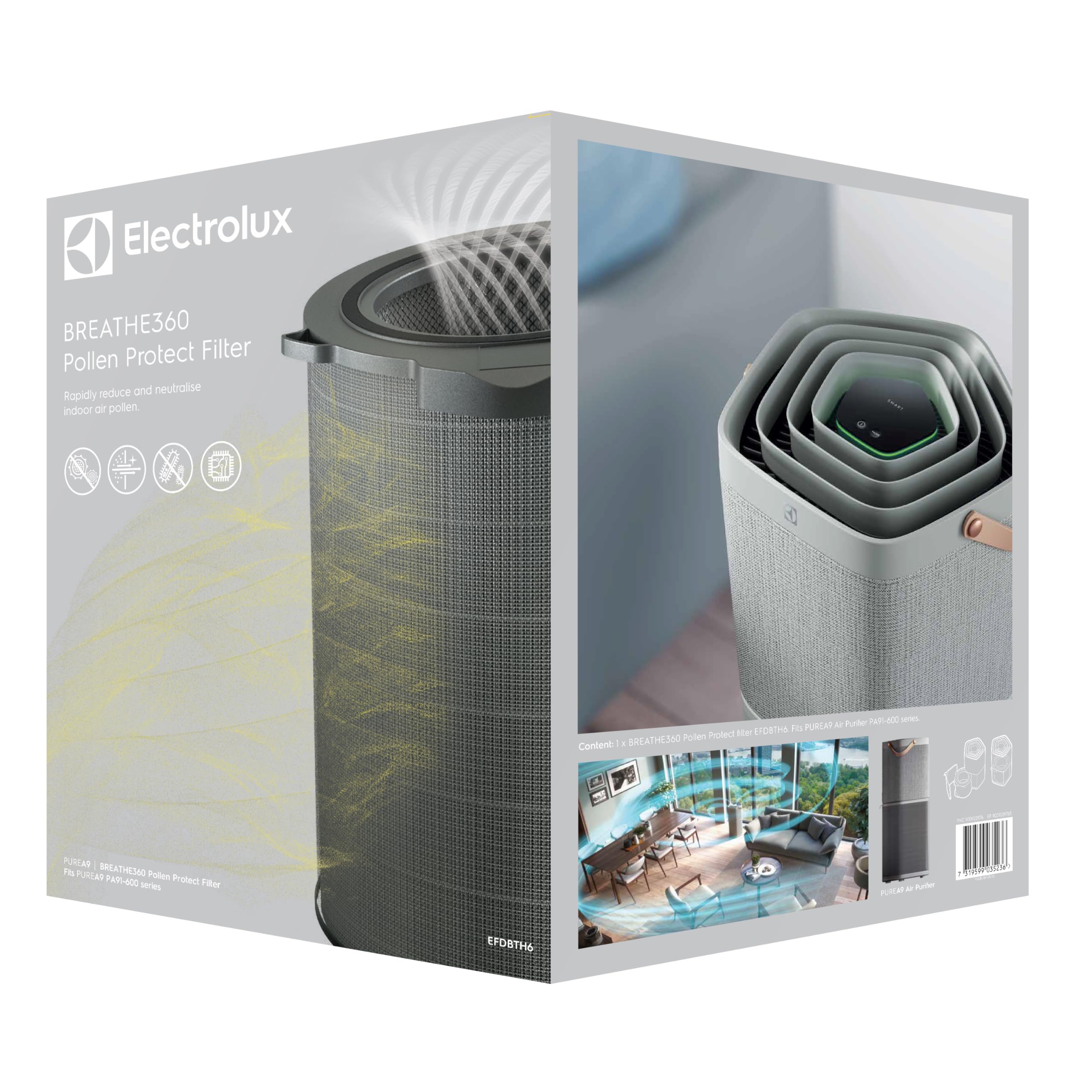 Electrolux Breathe360 EFDBTH6 filtro antipolline