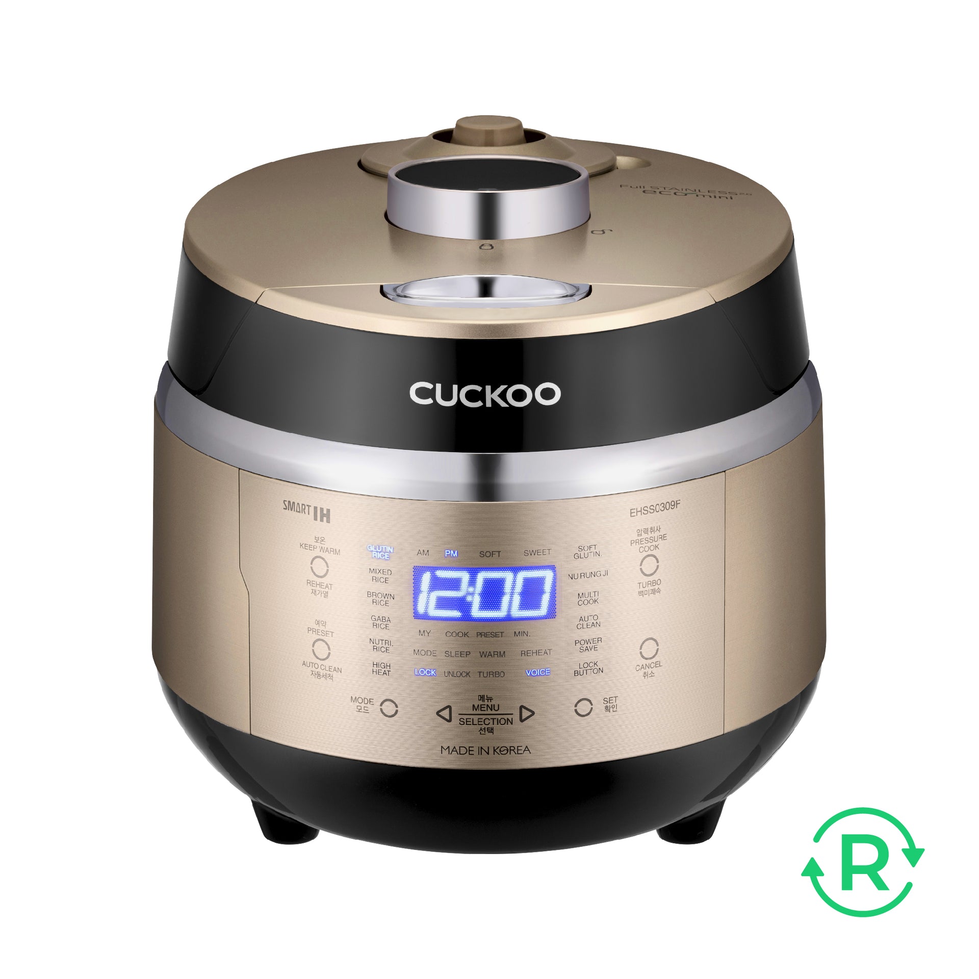 Cuckoo CRP-EHSS0309F cuociriso elettrico 3 tazze IH