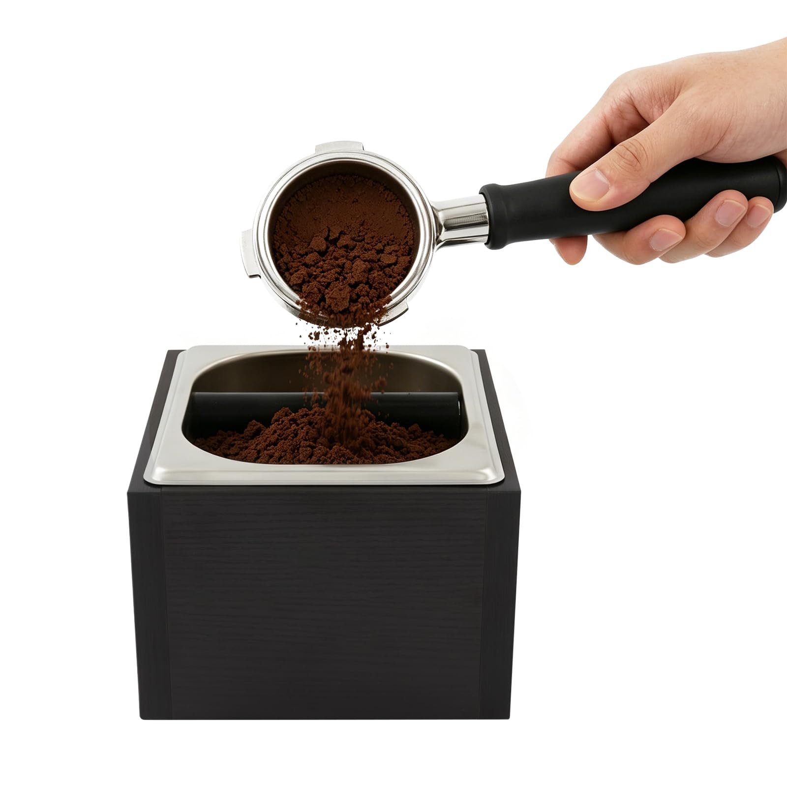 TiryyDrela Knock Box Caffè 1500 ml Acciaio Inox Antiscivolo