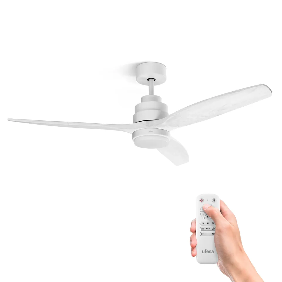 Ufesa ventilatore da soffitto con luce LED bianco 132 cm 40W
