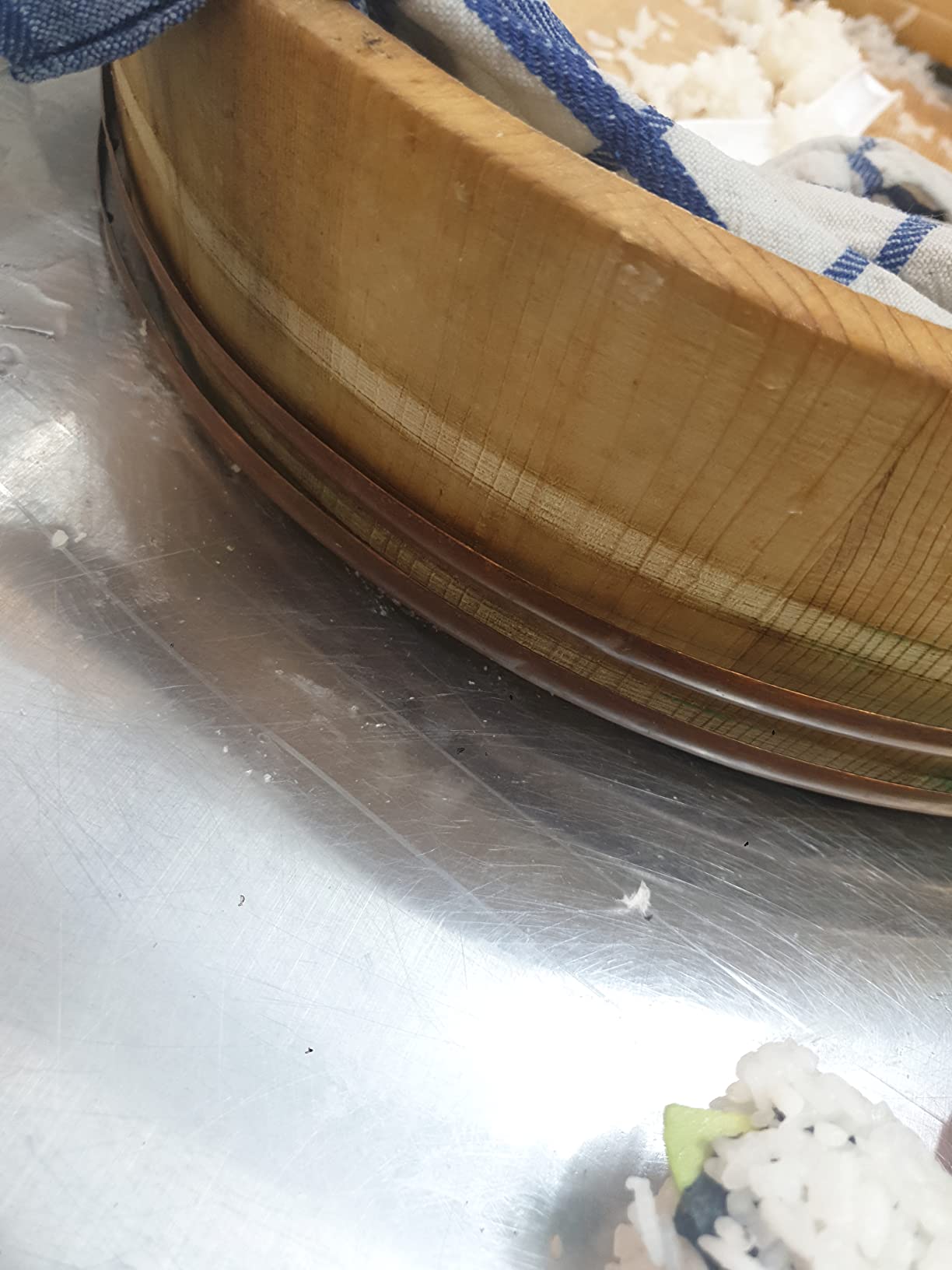 Reishunger Hangiri Ciotola Legno Sushi 30 cm