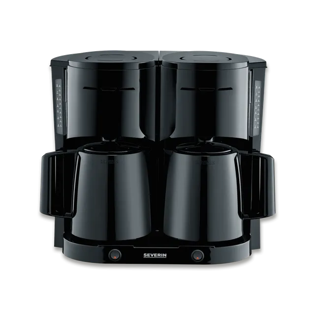 SEVO Duo Caffettiera filtro doppia 2 caraffe termiche 16 tazze