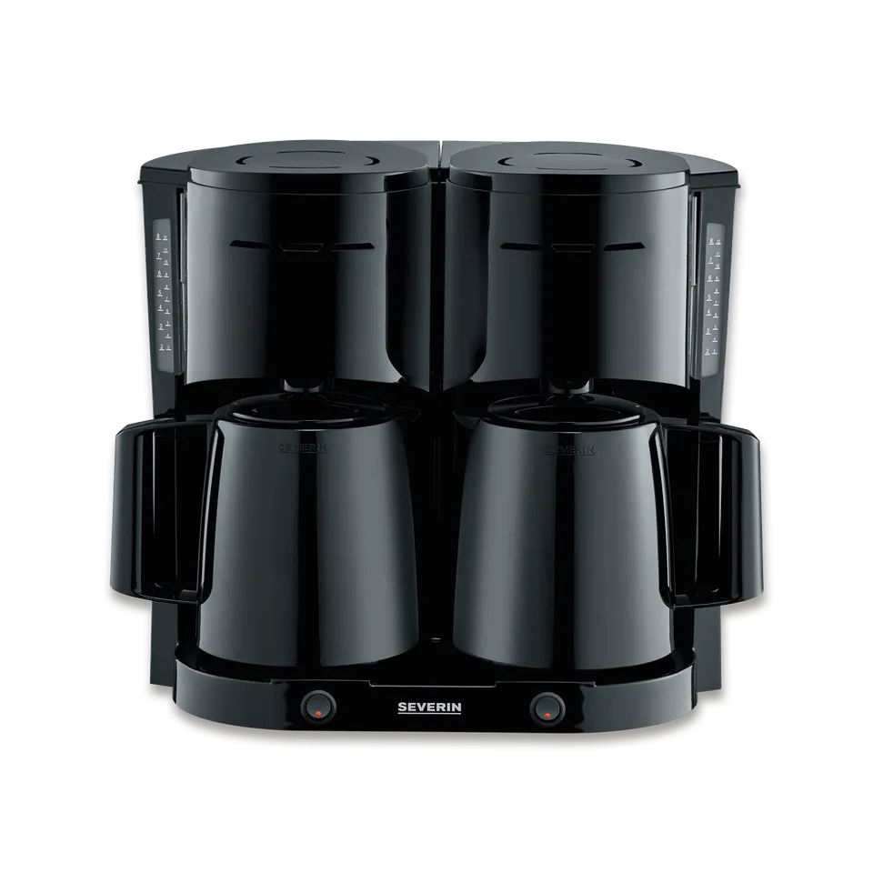 SEVERIN Duo Macchina Caffè Filtro con 2 Caraffe Termiche 16 Tazze