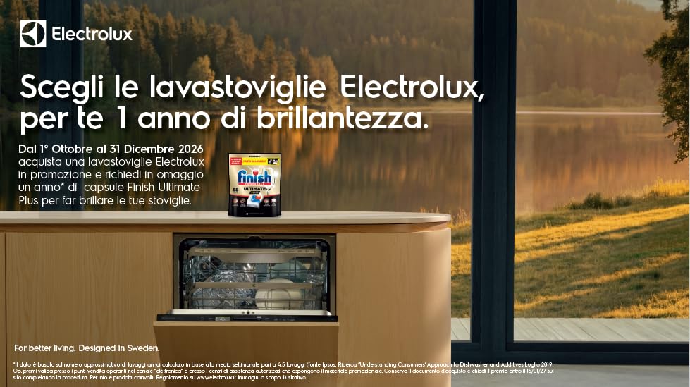 Electrolux E82LA221S lavastoviglie incasso 14 coperti classe A