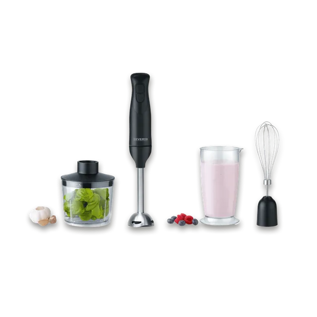 SEVO Set Frullatore a Immersione Inox 3-in-1 Turbo