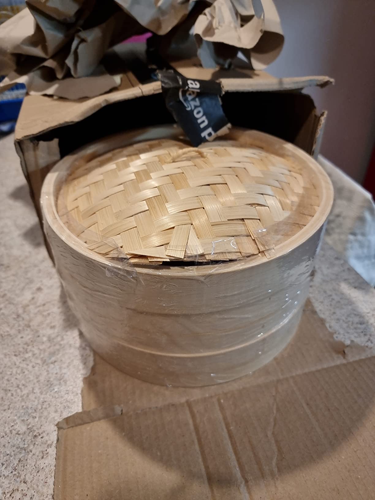 Reishunger vaporiera bambù 20 cm 2 piani per riso e dim sum