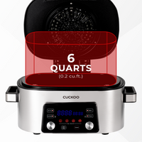 CUCKOO Air Grill CAFG-A0601S friggitrice grill 6 quarti inox