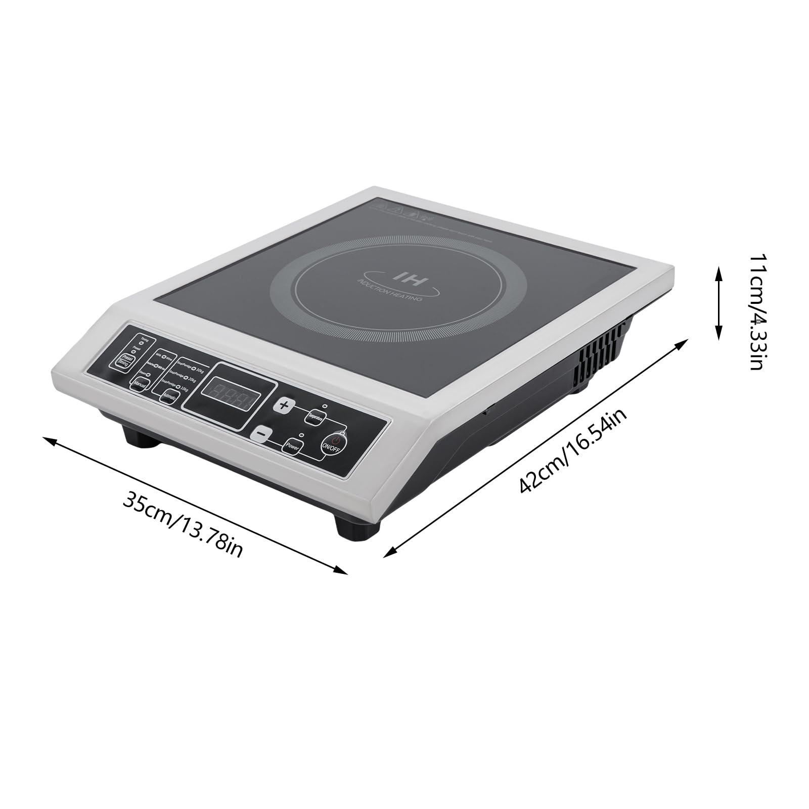 TiryyDrela Piano cottura a induzione 3500W 10 livelli touch