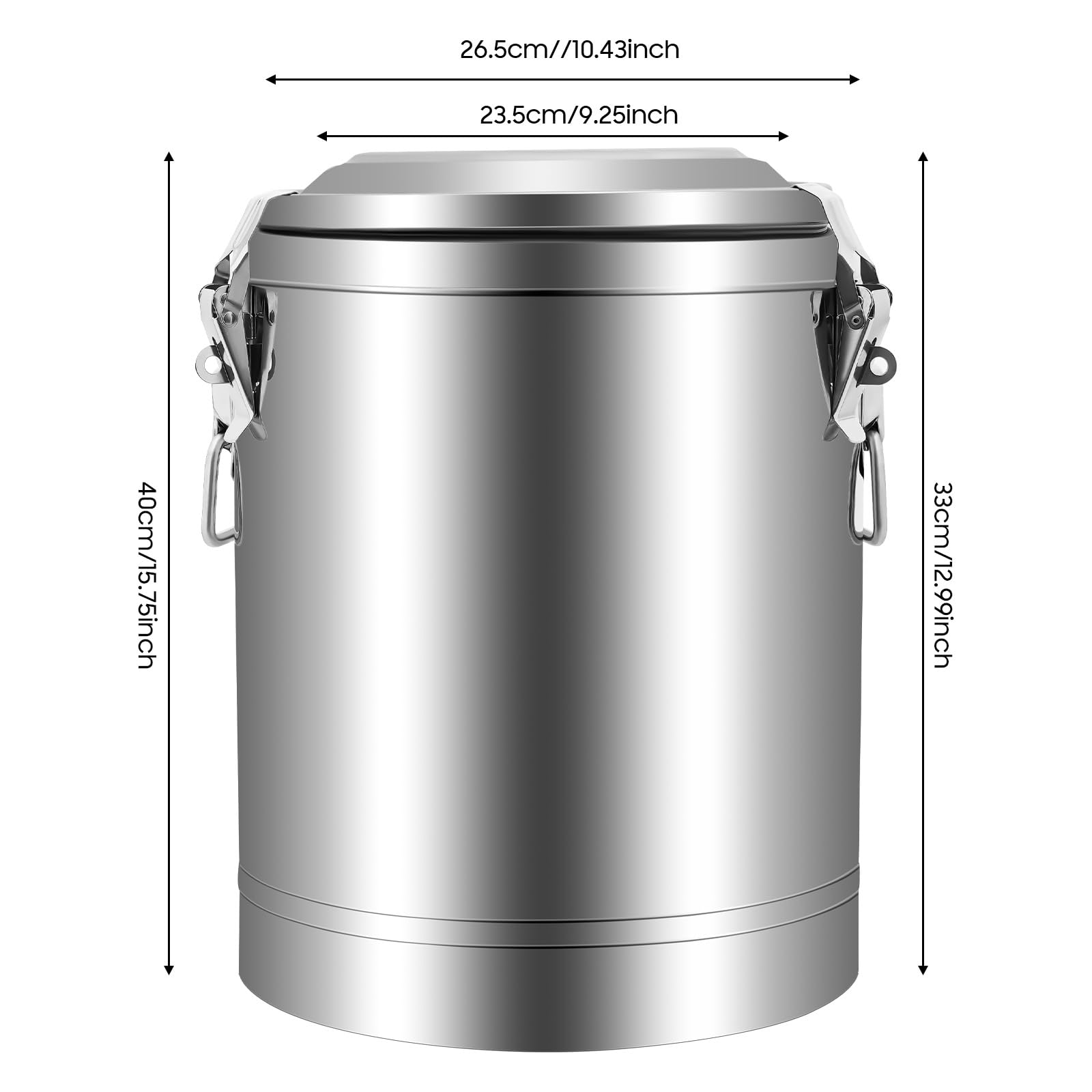 TiryyDrela contenitore termico inox 20L alimenti caldo