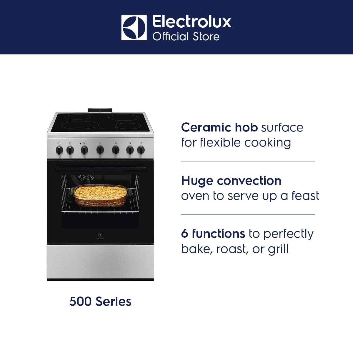 Electrolux LKR620066X Cucina Elettrica 60x60 cm Classe A
