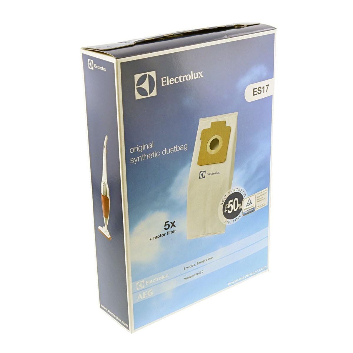 Electrolux ES17 Kit 5 Sacchetti Aspirapolvere + Filtro