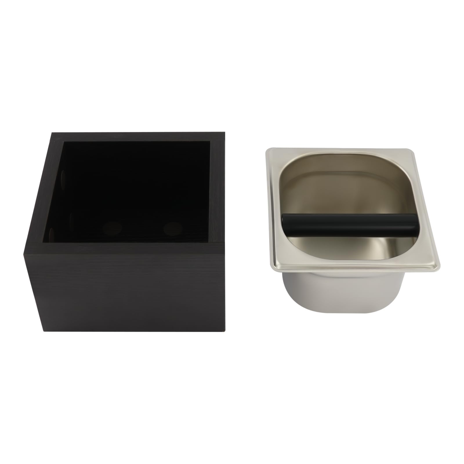 TiryyDrela Knock Box Caffè 1500 ml Acciaio Inox Antiscivolo