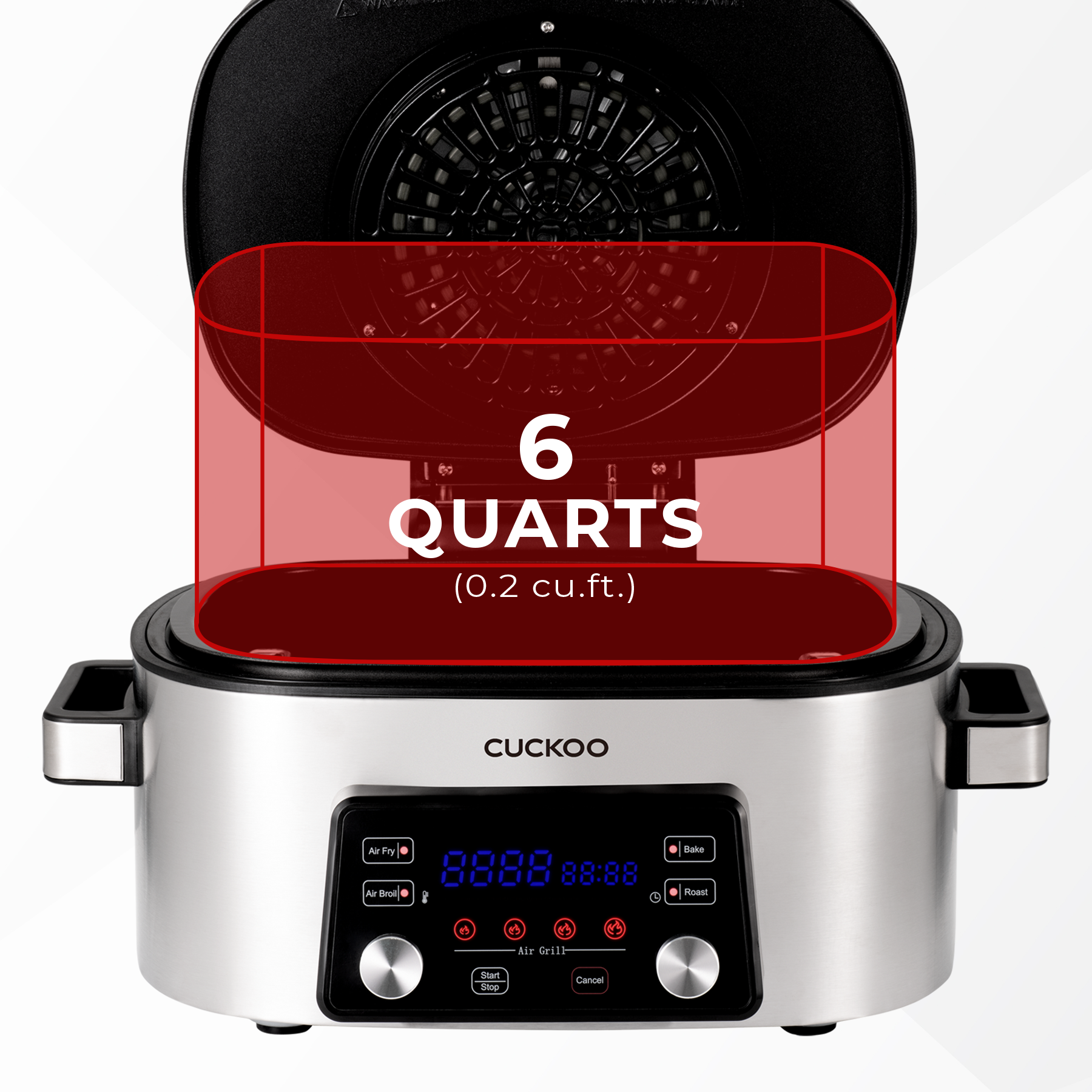 CUCKOO Air Grill CAFG-A0601S friggitrice ad aria 5,7 L inox