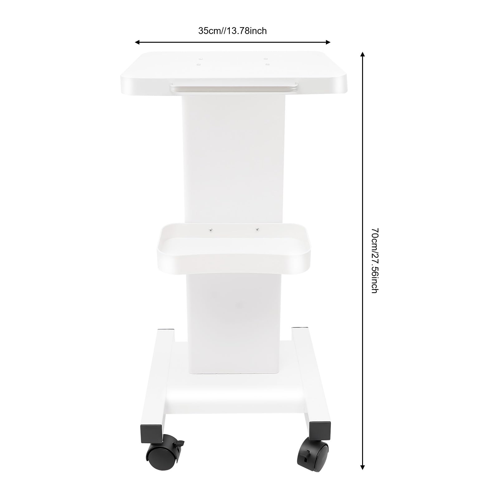 TiryyDrela Carrello Estetista con Ruote Bianco Professionale