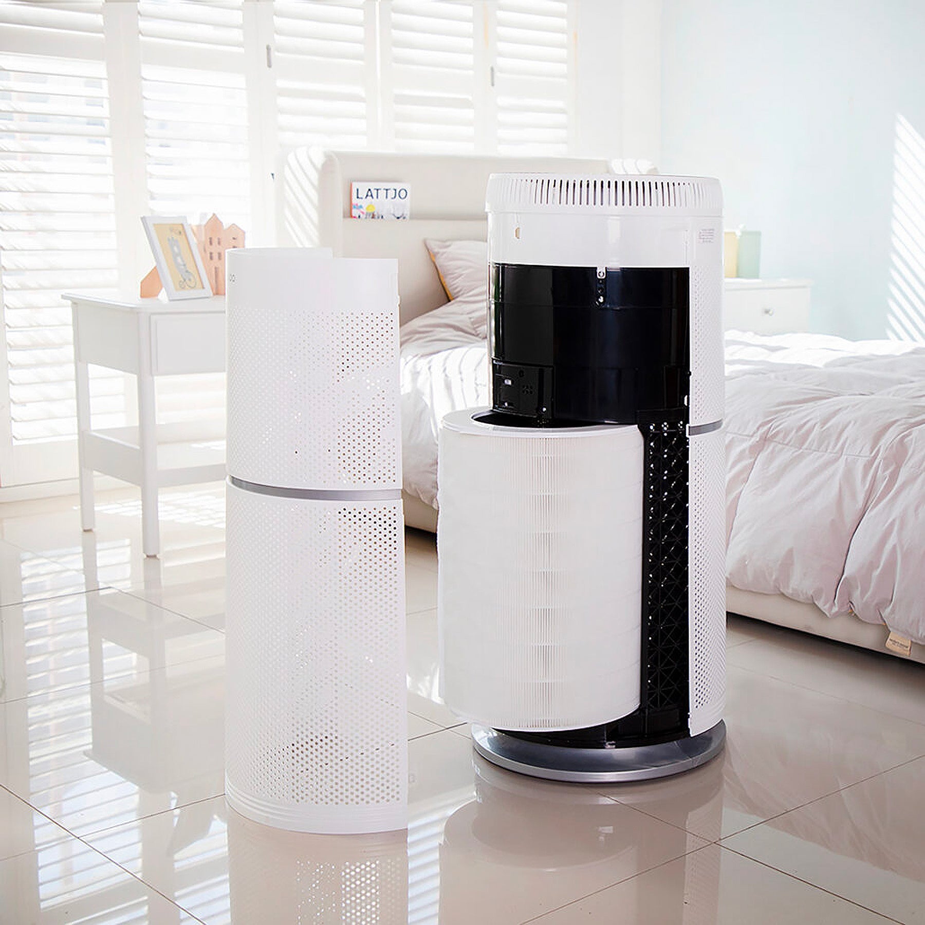 CUCKOO purificatore aria grande bianco 360 gradi 30 libbre