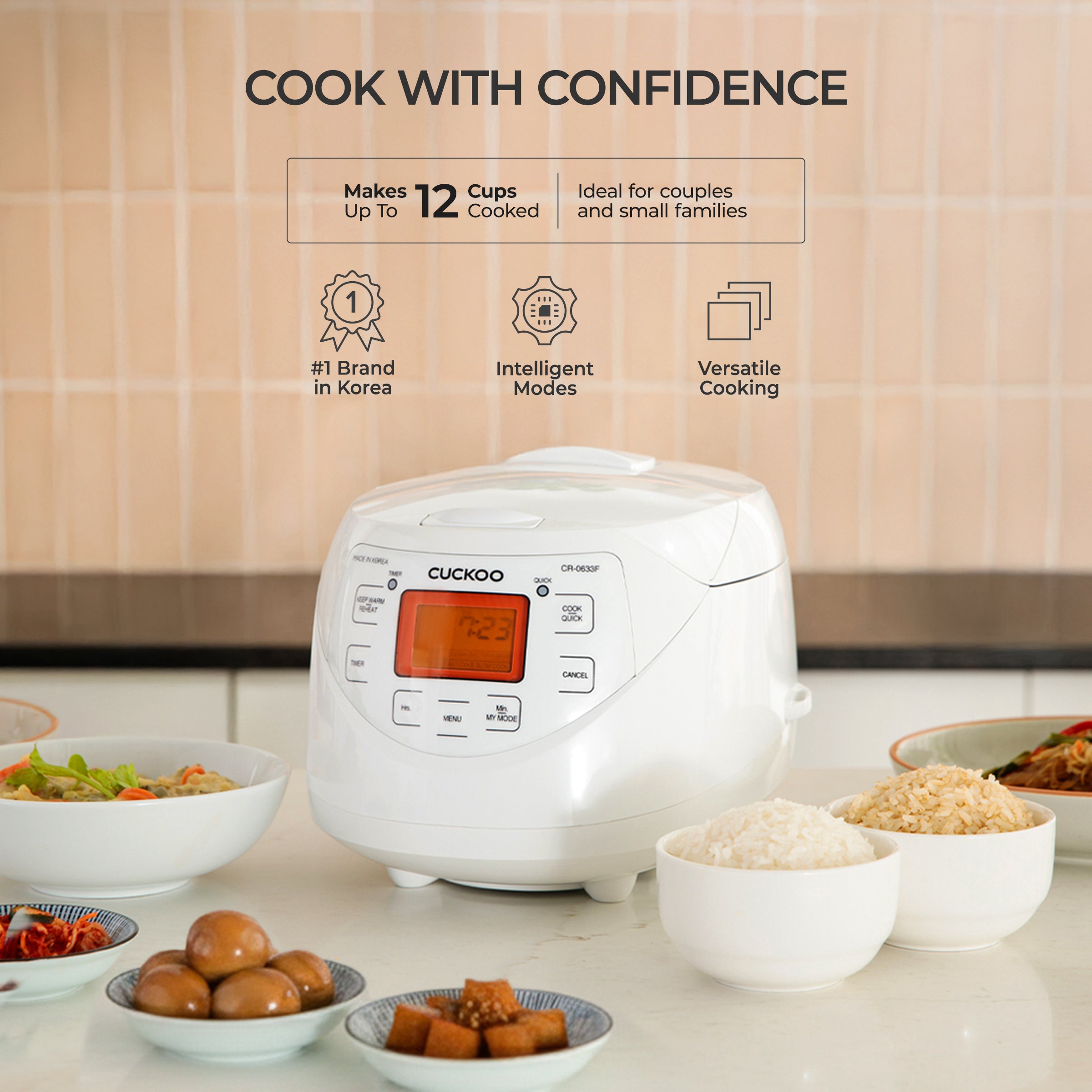 Cuckoo Micom CR-0633F Cuociriso 6 Tazze Multi Cook