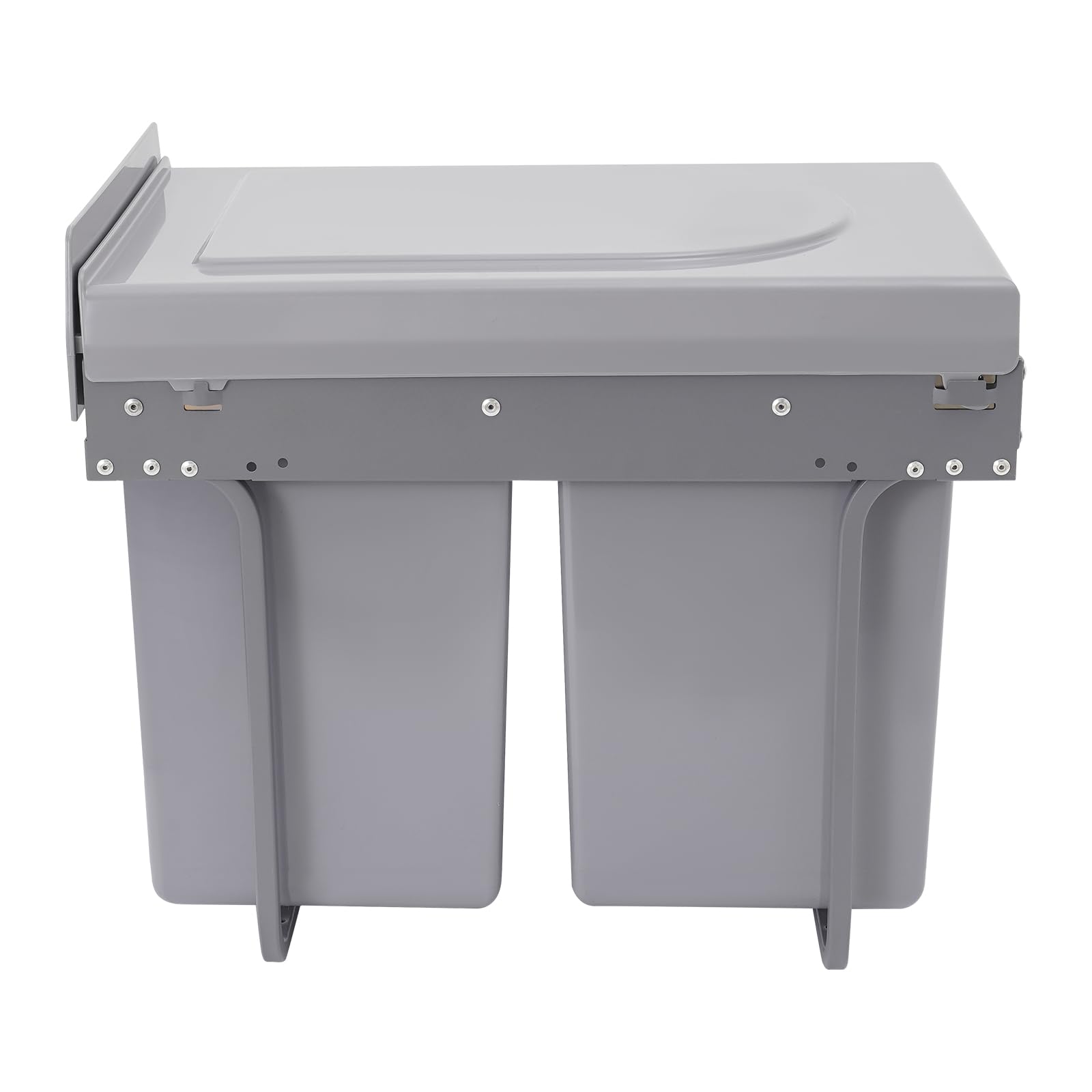 TiryyDrela Pattumiera Incasso Cucina Doppia 2x20 L Grigia