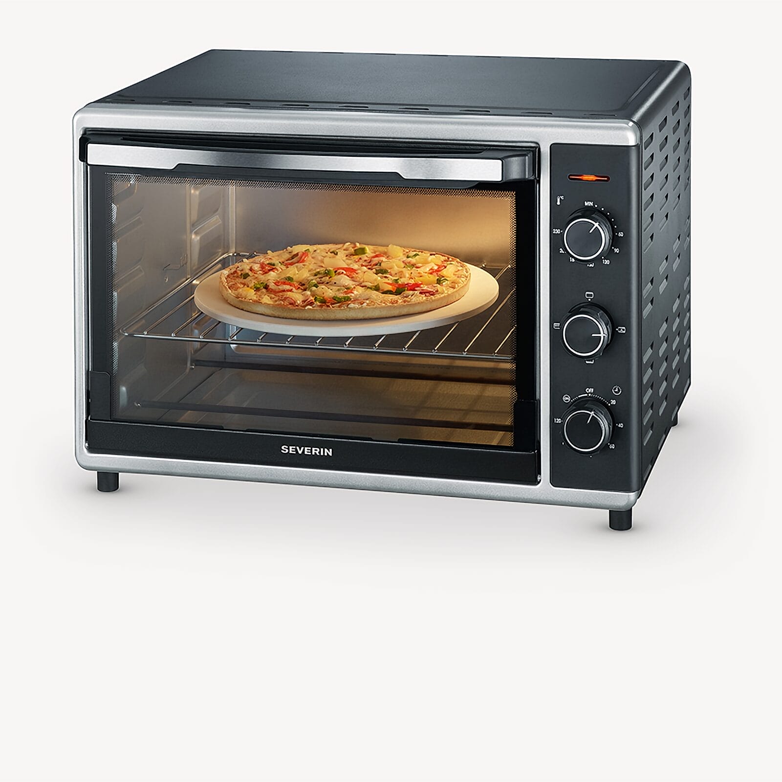 SEVO forno elettrico ventilato pizza 29 cm girarrosto