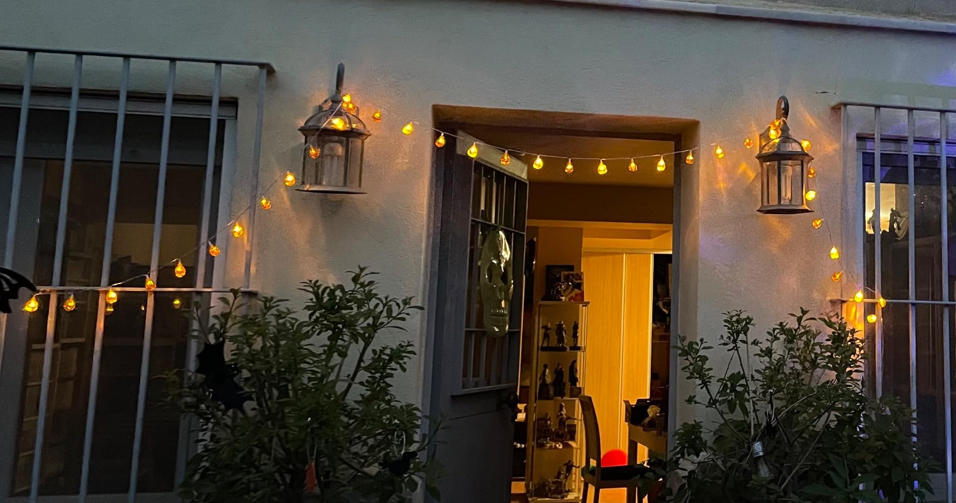 WOWDSGN catena luminosa zucca Halloween 4,5m 40 LED