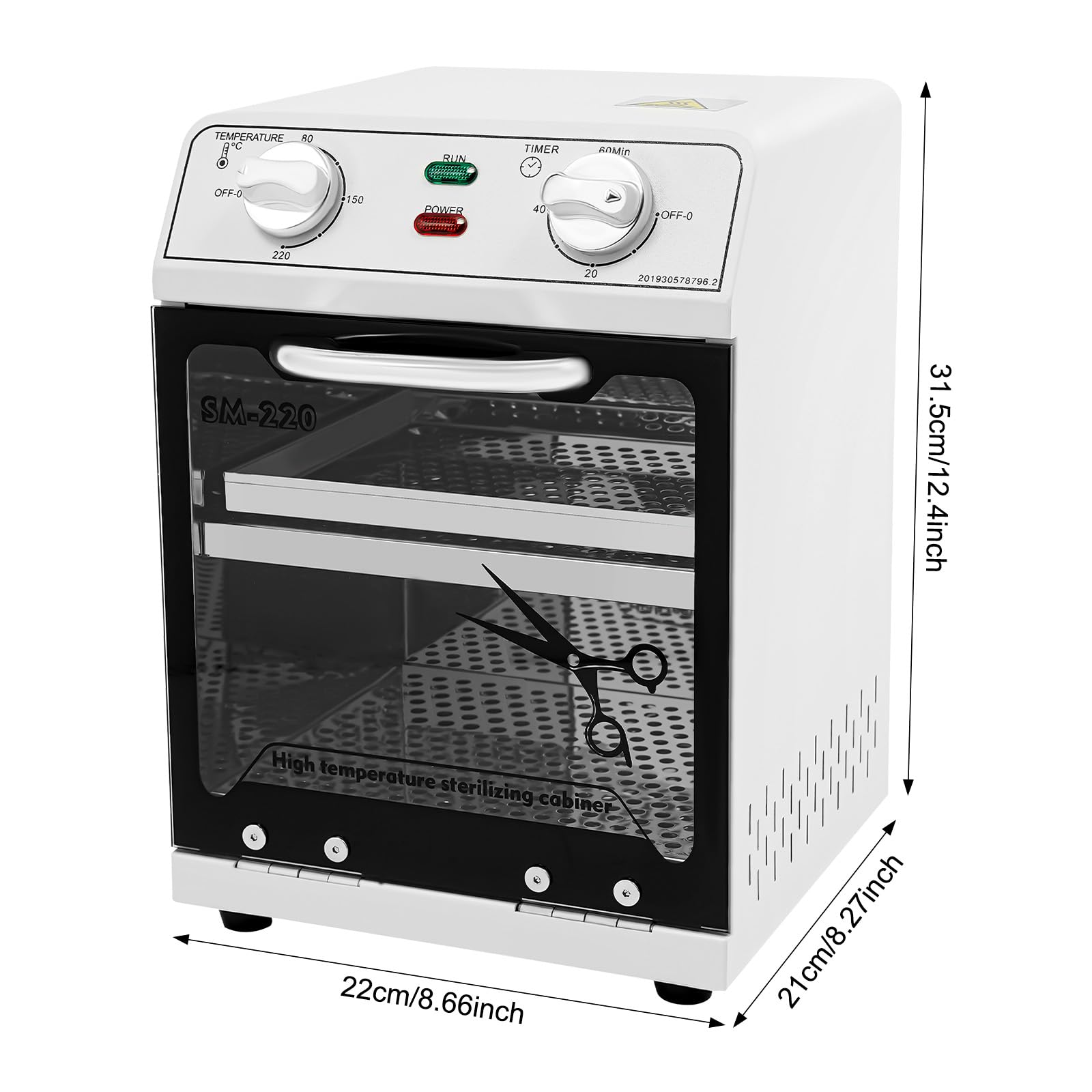 TiryyDrela Sterilizzatore 600W 8L 220°C