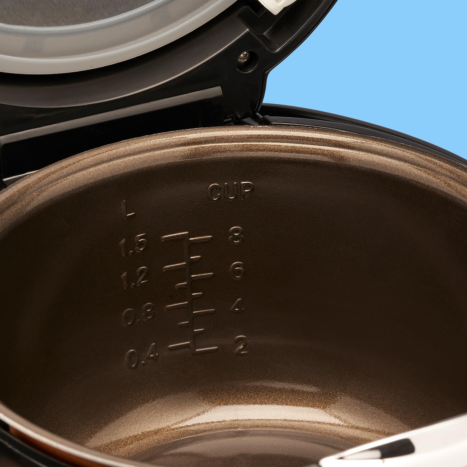 Reishunger Digitale Cuociriso 1,5 L Nero per 8 Persone