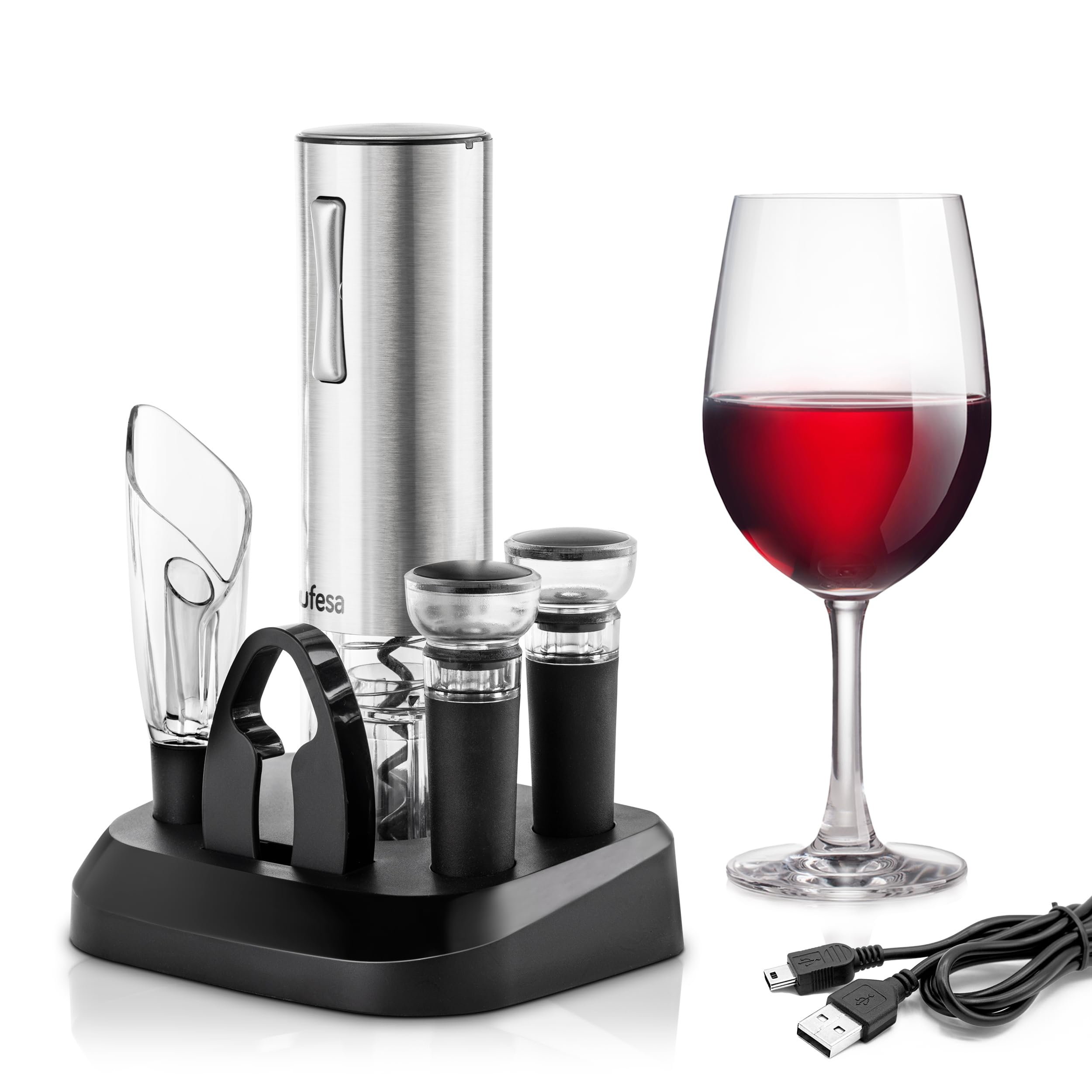 Ufesa EasyVac cavatappi elettrico vino USB-C