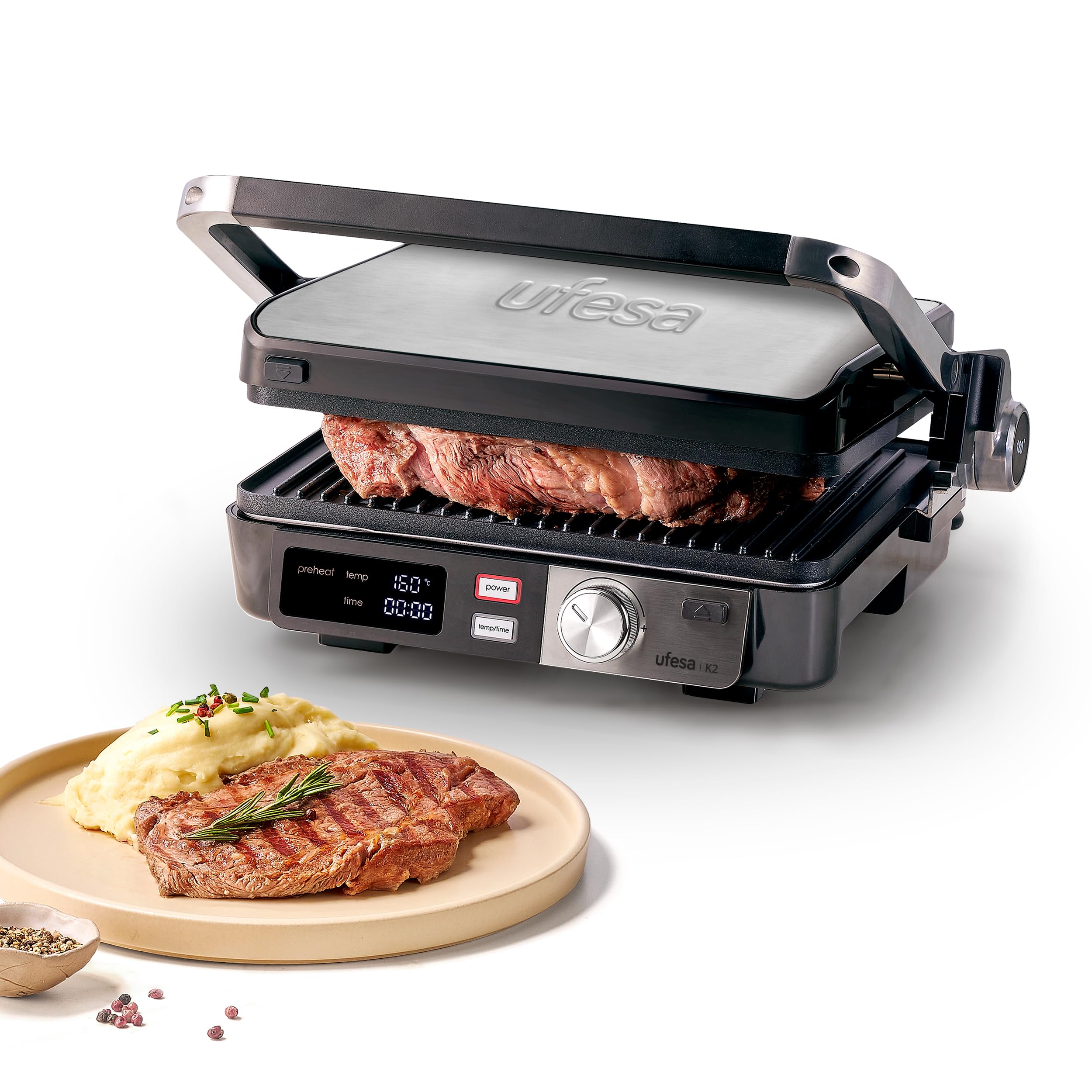 Ufesa Teide 1600W grill elettrico bistecchiera 27x17 cm