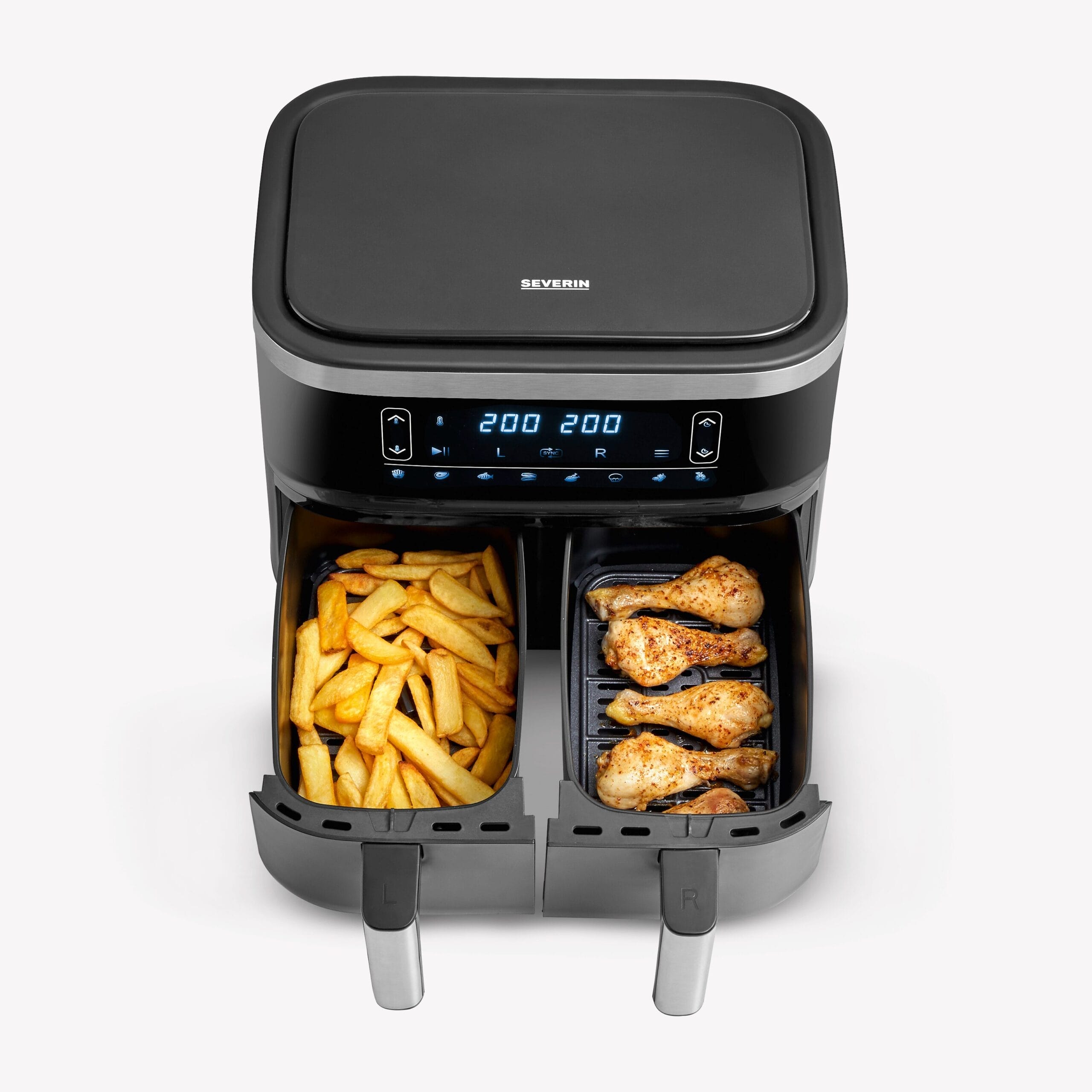SEVERIN FR 2453 friggitrice ad aria doppio cestello 6,5L