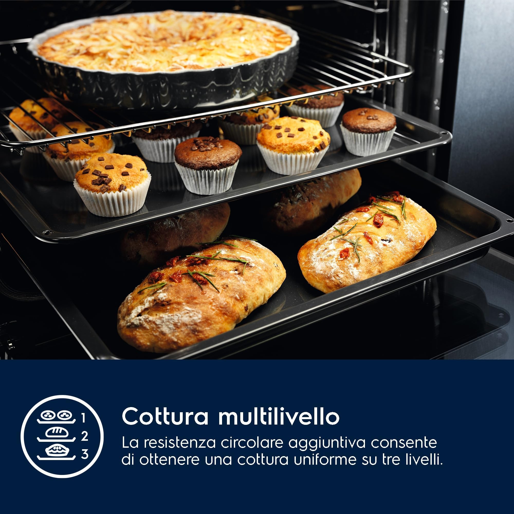 Electrolux Serie 600 EOF5H40BX forno incasso 72L inox Classe A