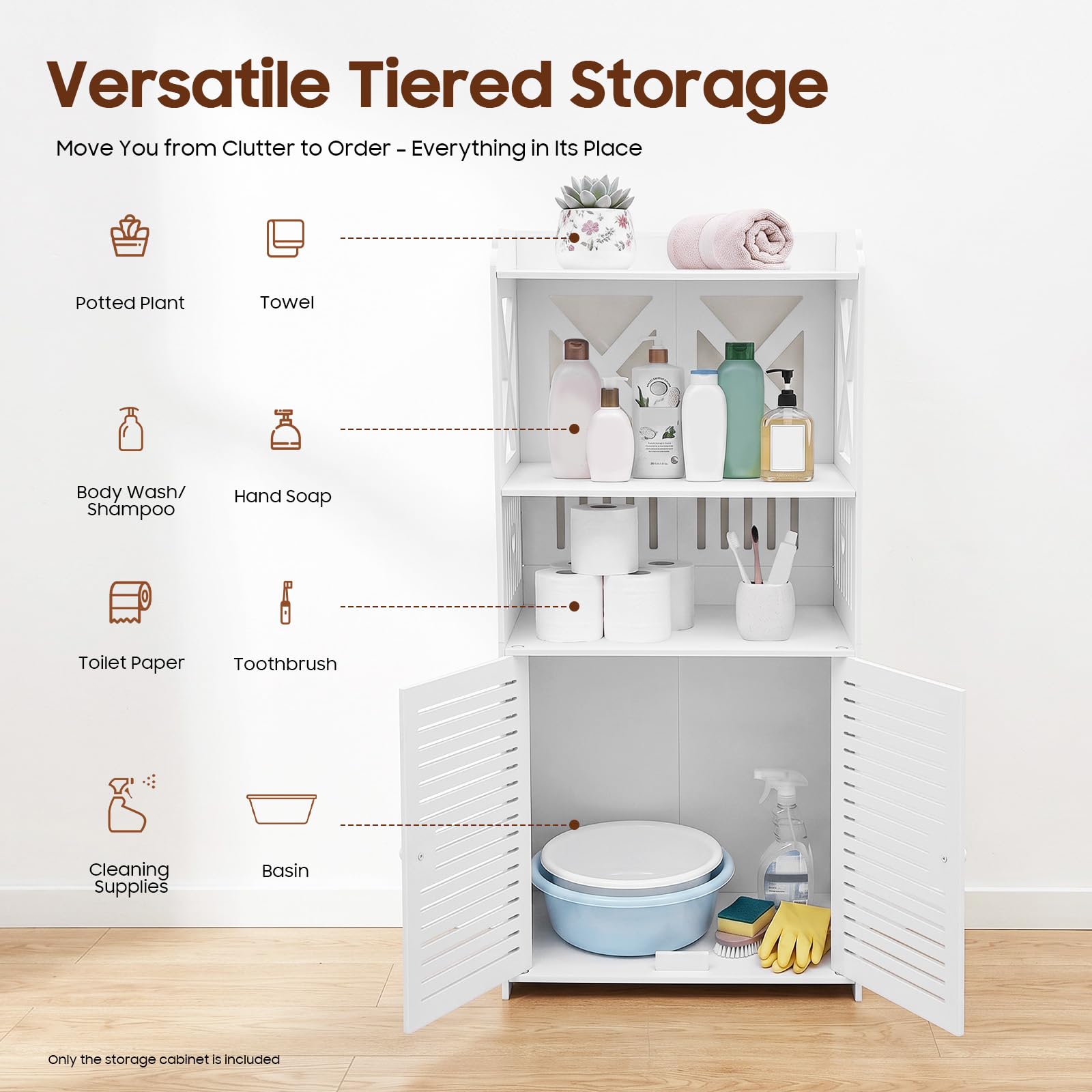 TiryyDrela mobile colonna bagno bianco stretto 40x90 cm