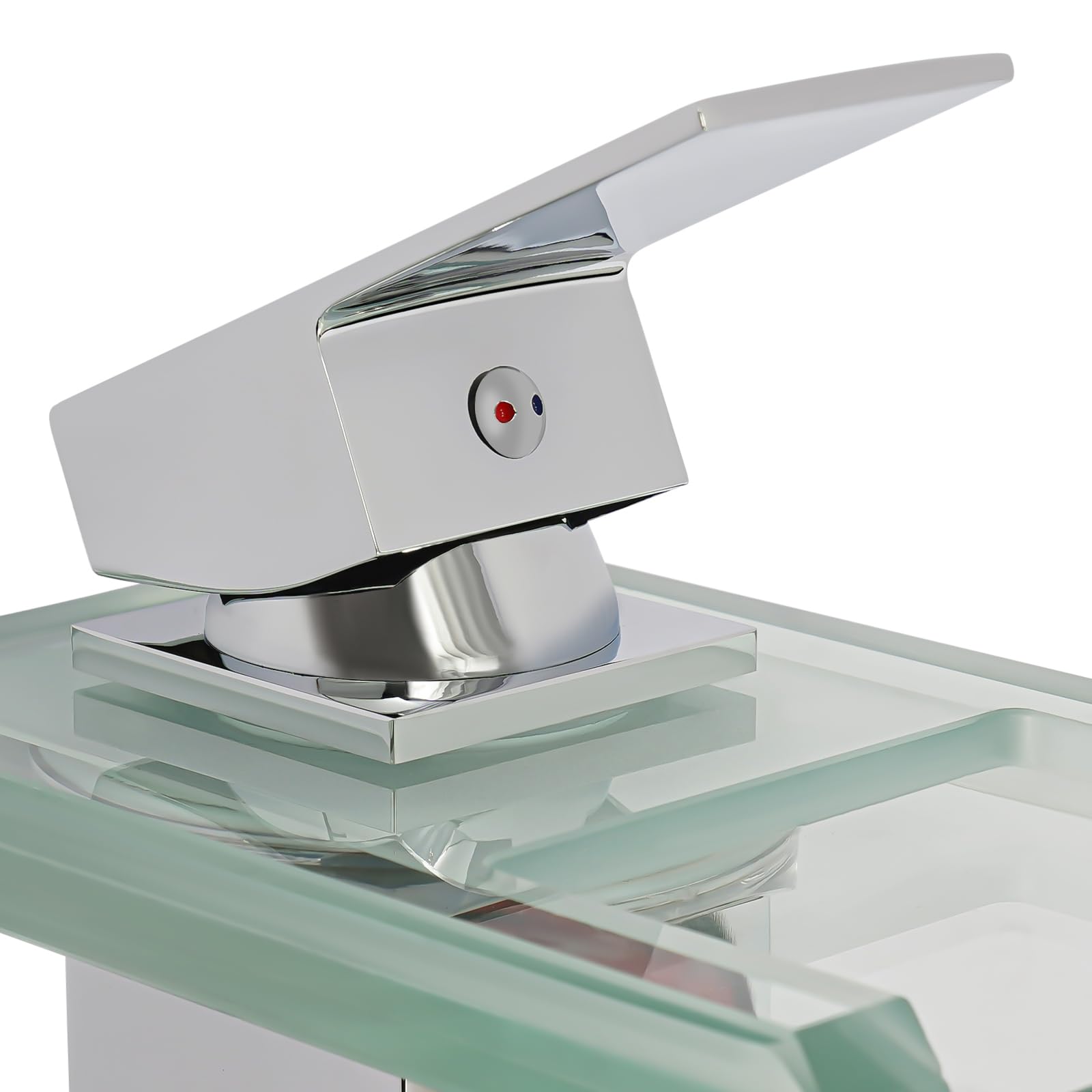 TiryyDrela Miscelatore Lavabo LED Ottone Cromato Argento