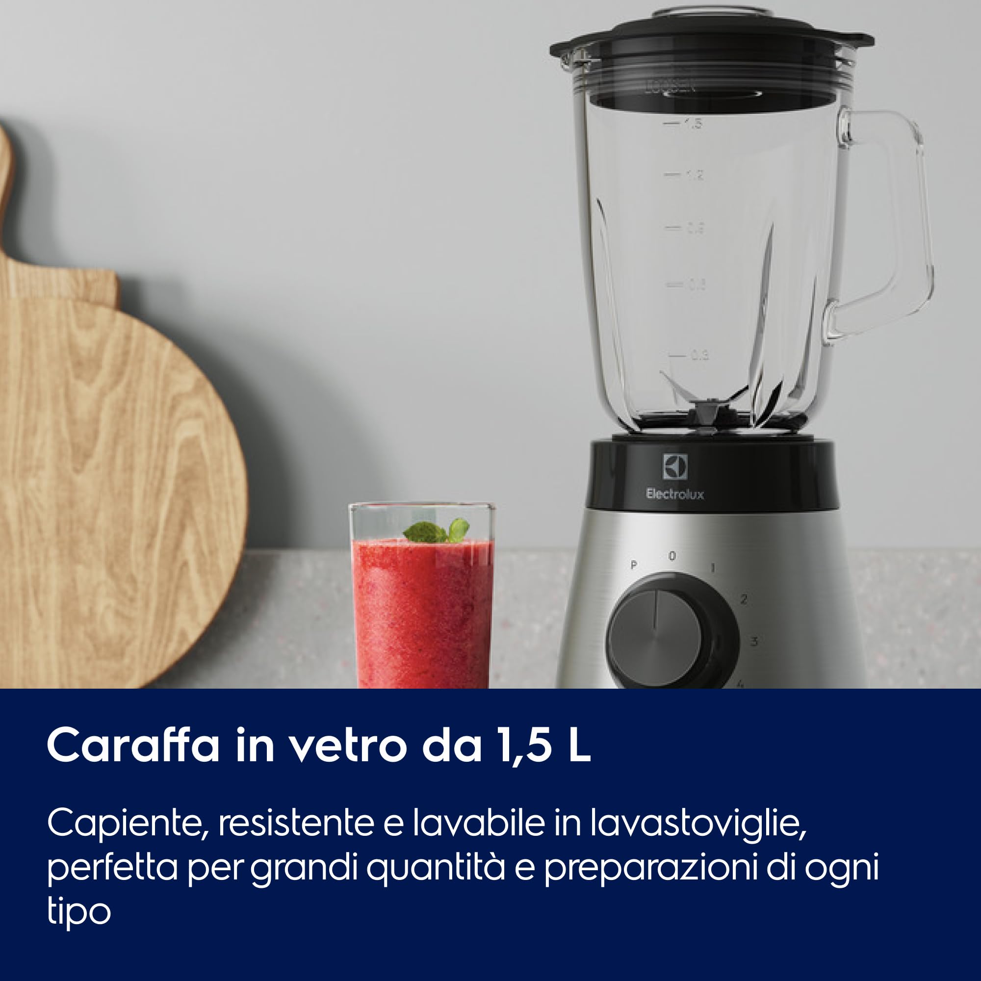 Electrolux E4TB1-6ST frullatore da tavolo 1,5 L grigio 800 W