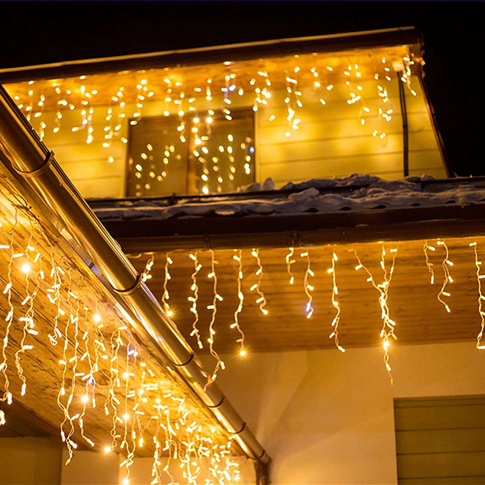 WOWDSGN 660 LED tenda ghiacciolo bianco caldo 20 m