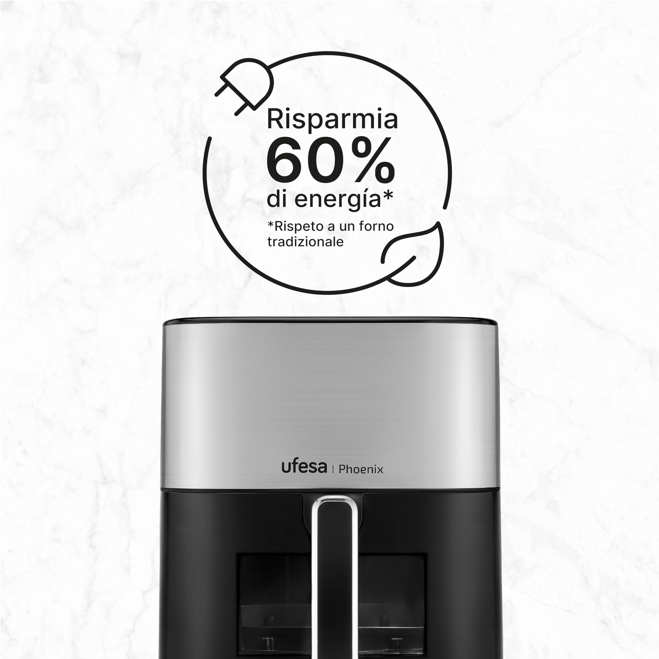 Ufesa Phoenix friggitrice ad aria a vapore 6 L