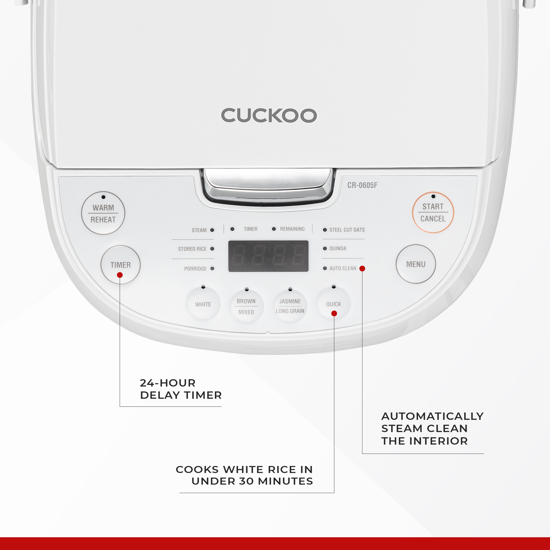 Cuckoo Micom CR-0605F cuociriso 6 tazze vapore