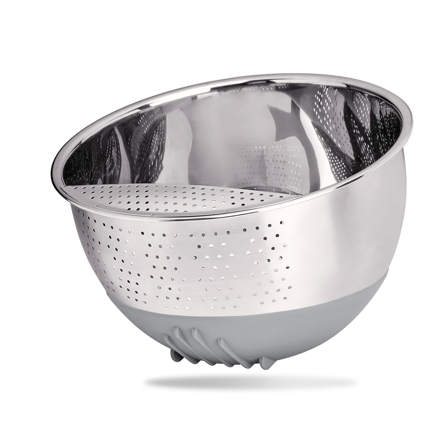 Reishunger Ciotola Riso Acciaio Inox Argento Antiscivolo