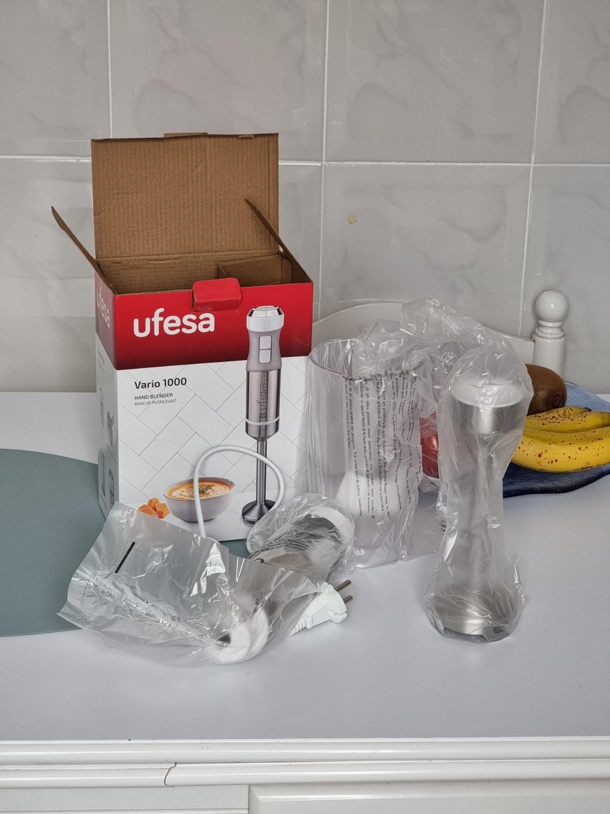 Ufesa BP4580 Vario 1000 Frullatore Immersione 1000W 1 Acc.