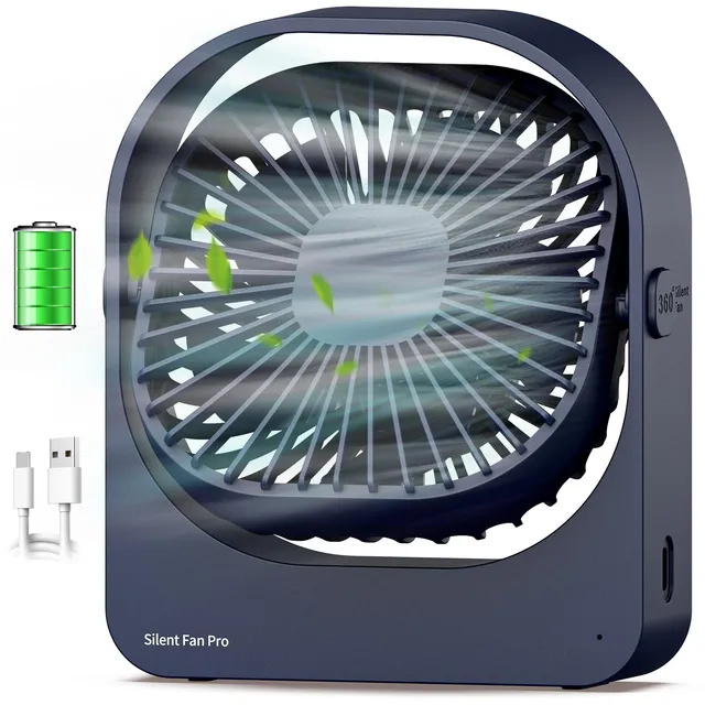 WOWDSGN ventilatore da tavolo ricaricabile blu scuro 2800 mAh