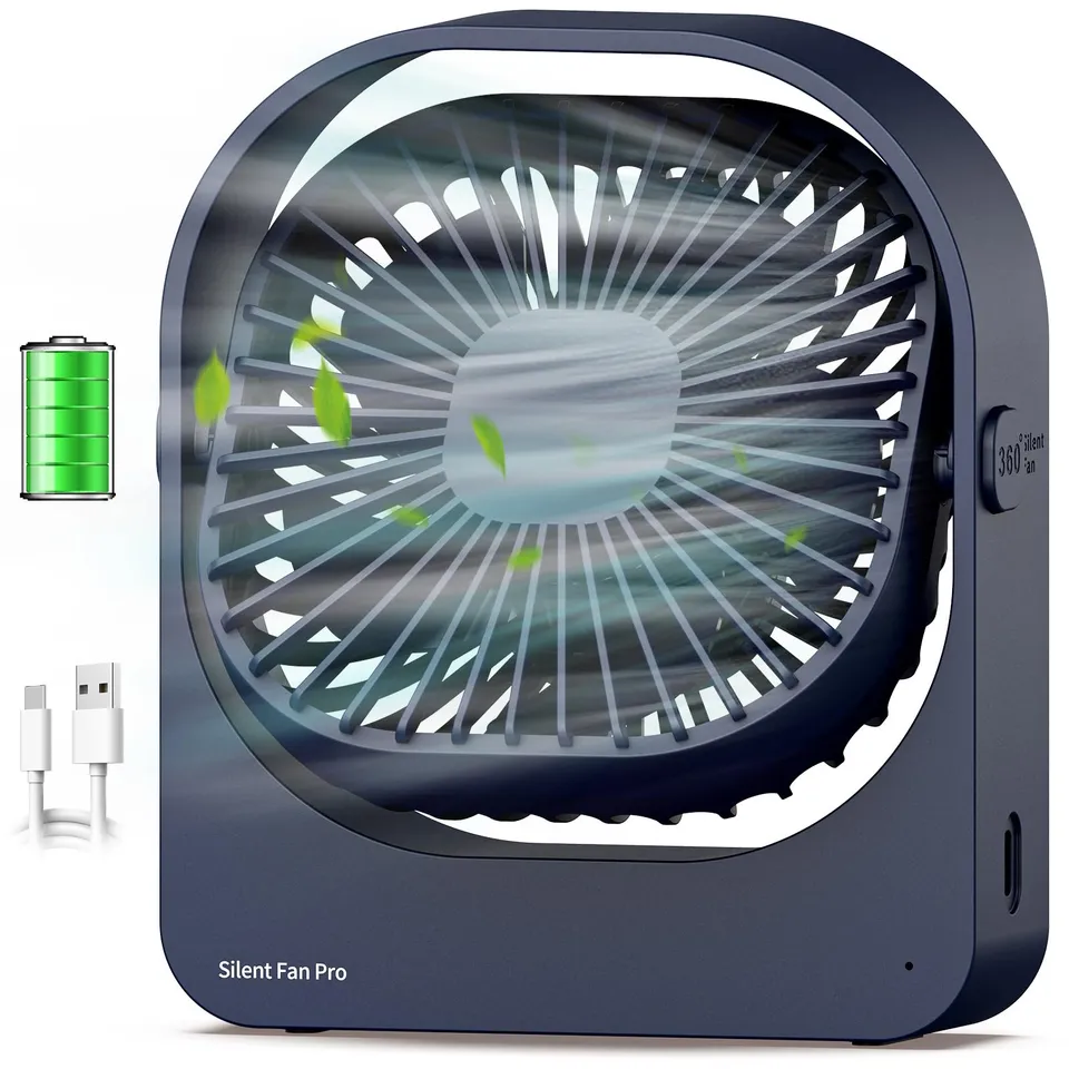 WOWDSGN ventilatore da tavolo ricaricabile blu scuro 2800 mAh