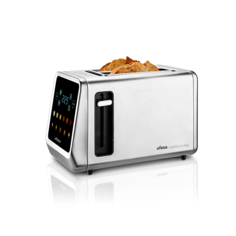 Ufesa One Touch Duo tostapane 2 fessure 6 livelli inox