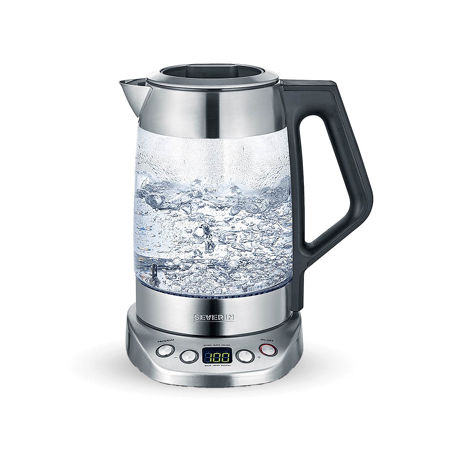 SEVO Deluxe bollitore in vetro per tè e acqua 5 programmi