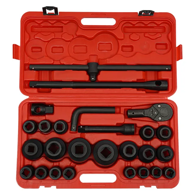 TiryyDrela Set Bussole 26 Pezzi 21-65 mm Acciaio 6 Punte