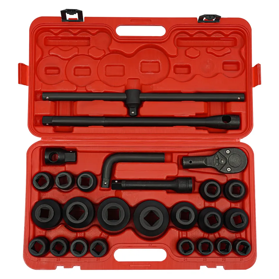 TiryyDrela Set Bussole 26 Pezzi 21-65 mm Acciaio 6 Punte